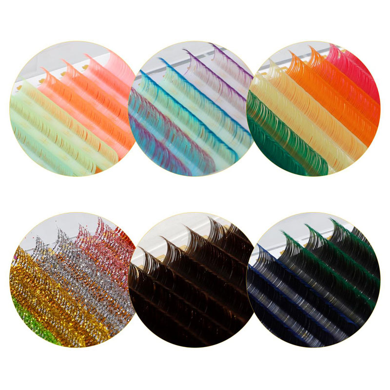 Extensións de pestanas de cores